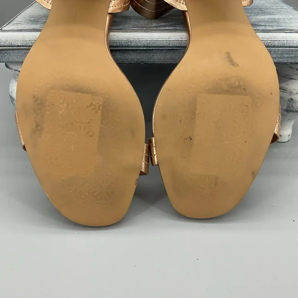NEW Linea Paolo Women’s Emmie Heeled Sandals Gold Size 10M